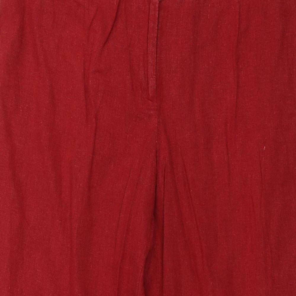 George Womens Red   Trousers  Size 16 L27 in