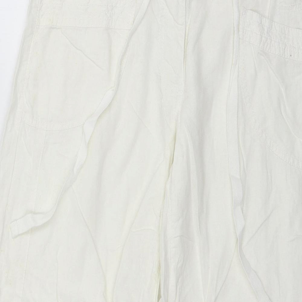 NEXT Womens White   Trousers  Size 12 L27 in