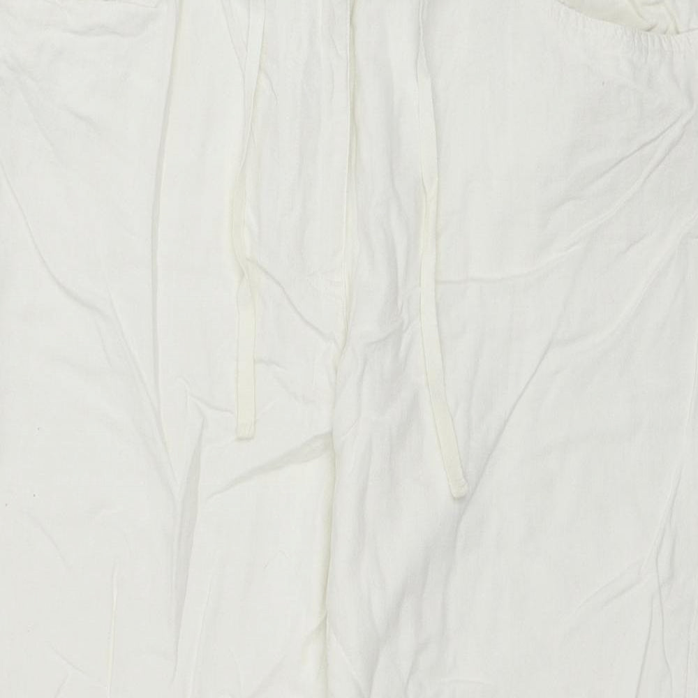 Papaya Womens White   Trousers  Size 16 L26 in
