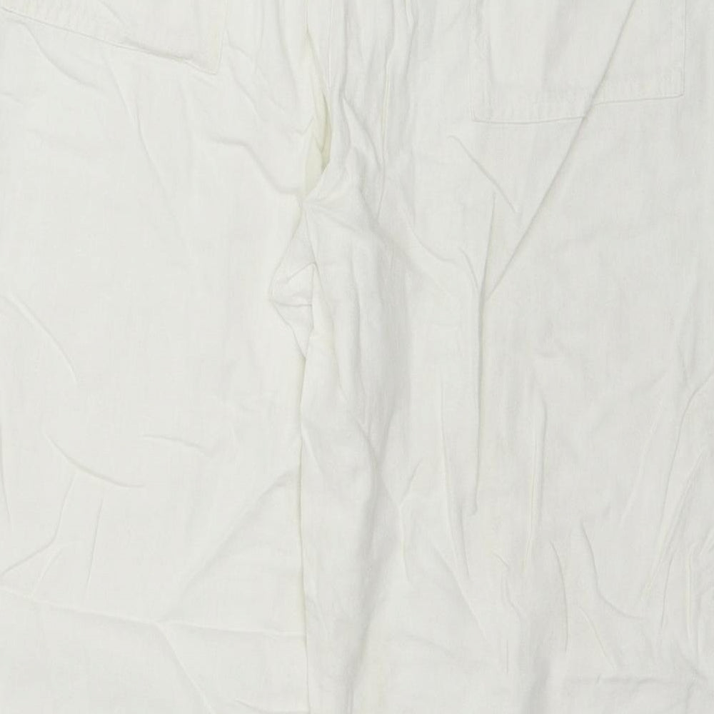 Papaya Womens White   Trousers  Size 16 L26 in