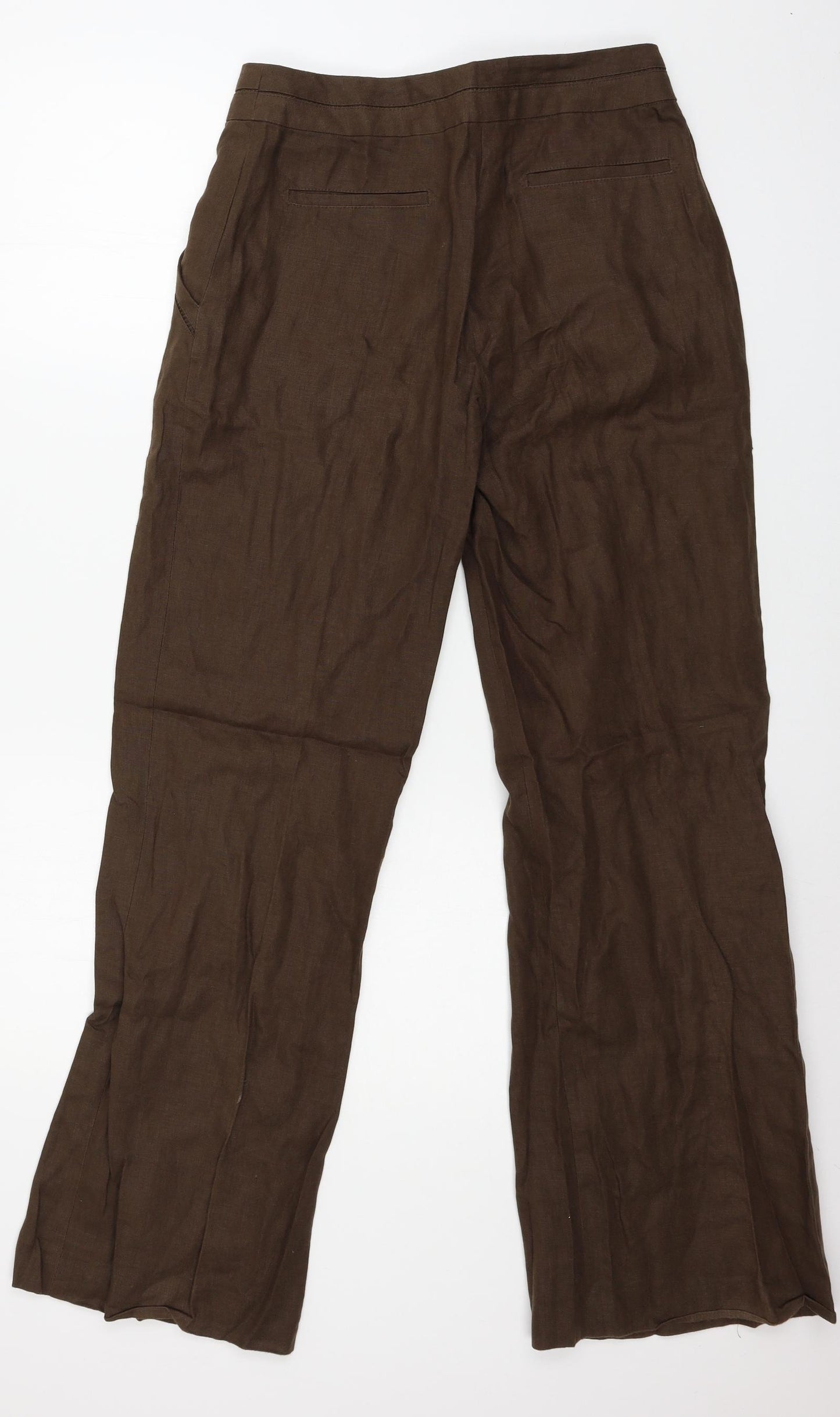 Coast Womens Brown   Trousers  Size 8 L31 in