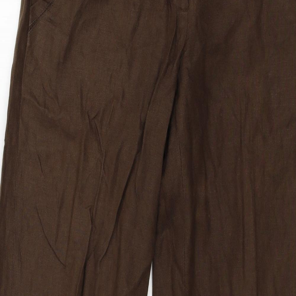 Coast Womens Brown   Trousers  Size 8 L31 in