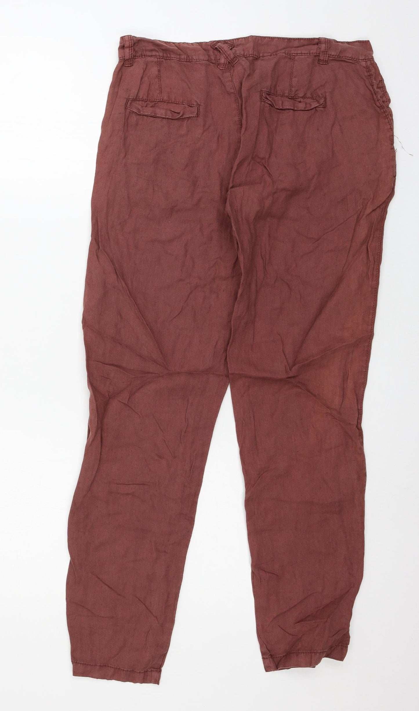 Indigo Womens Red   Trousers  Size 10 L28 in