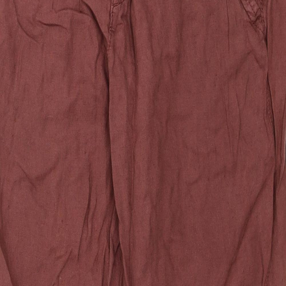 Indigo Womens Red   Trousers  Size 10 L28 in