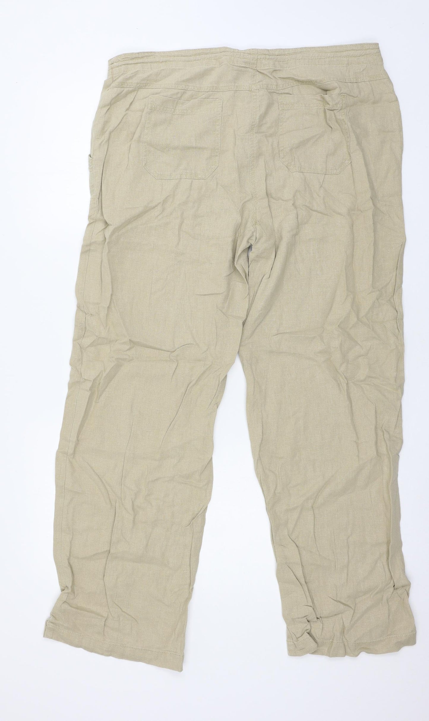 Papaya Womens Beige   Trousers  Size 16 L29 in