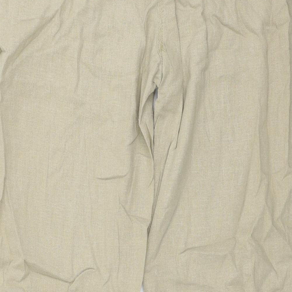 Papaya Womens Beige   Trousers  Size 16 L29 in