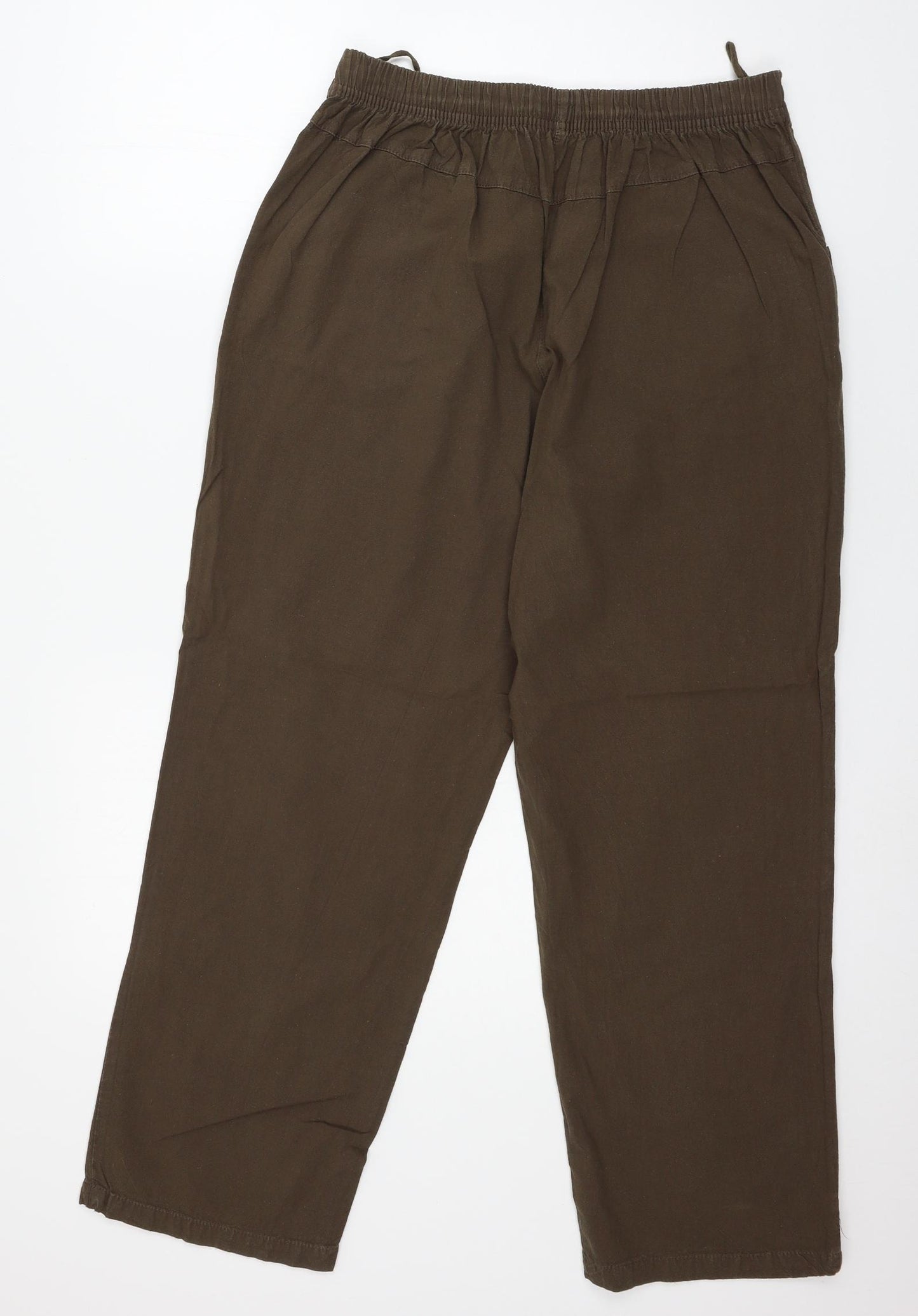 Editions Womens Brown   Trousers  Size 14 L26 in