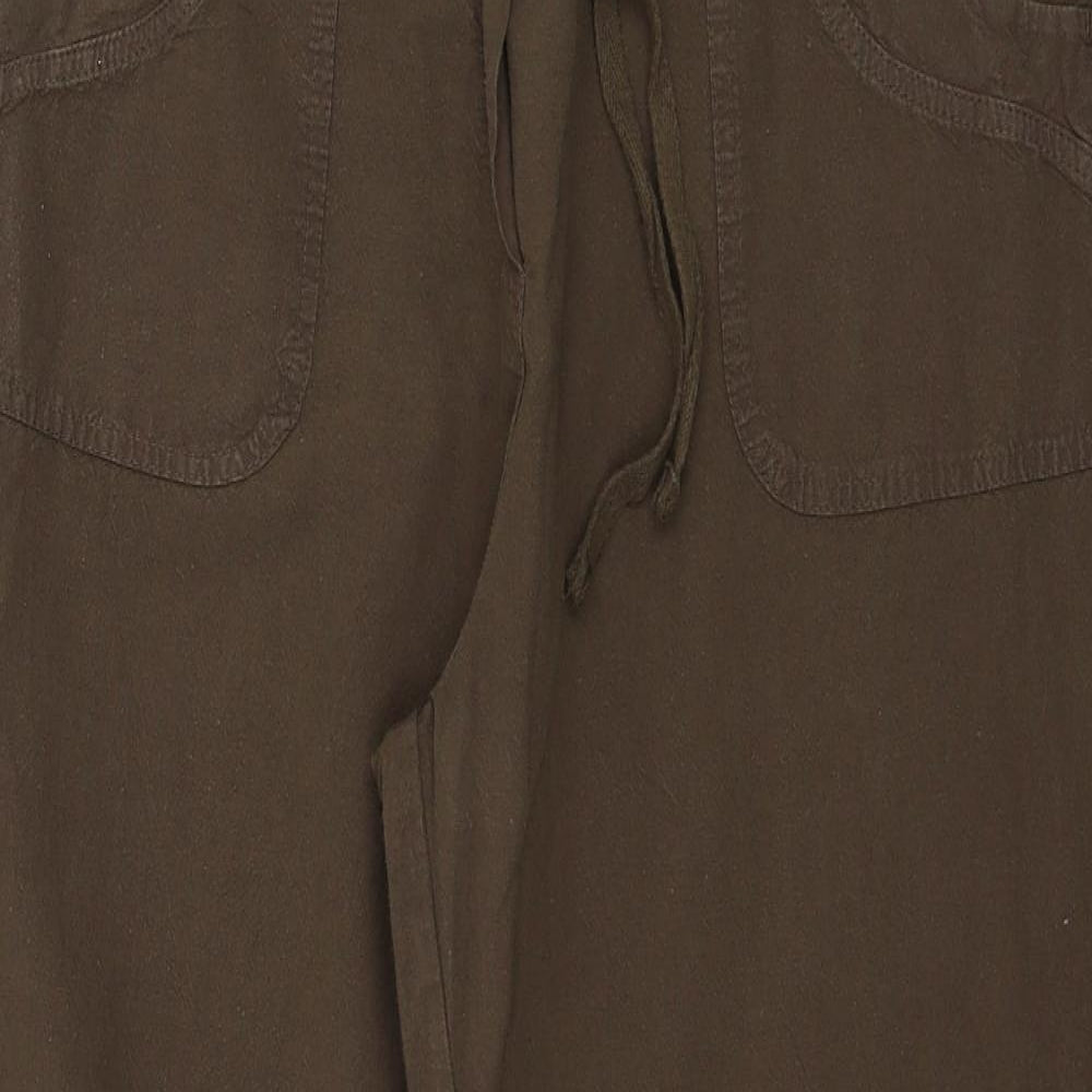 Editions Womens Brown   Trousers  Size 14 L26 in