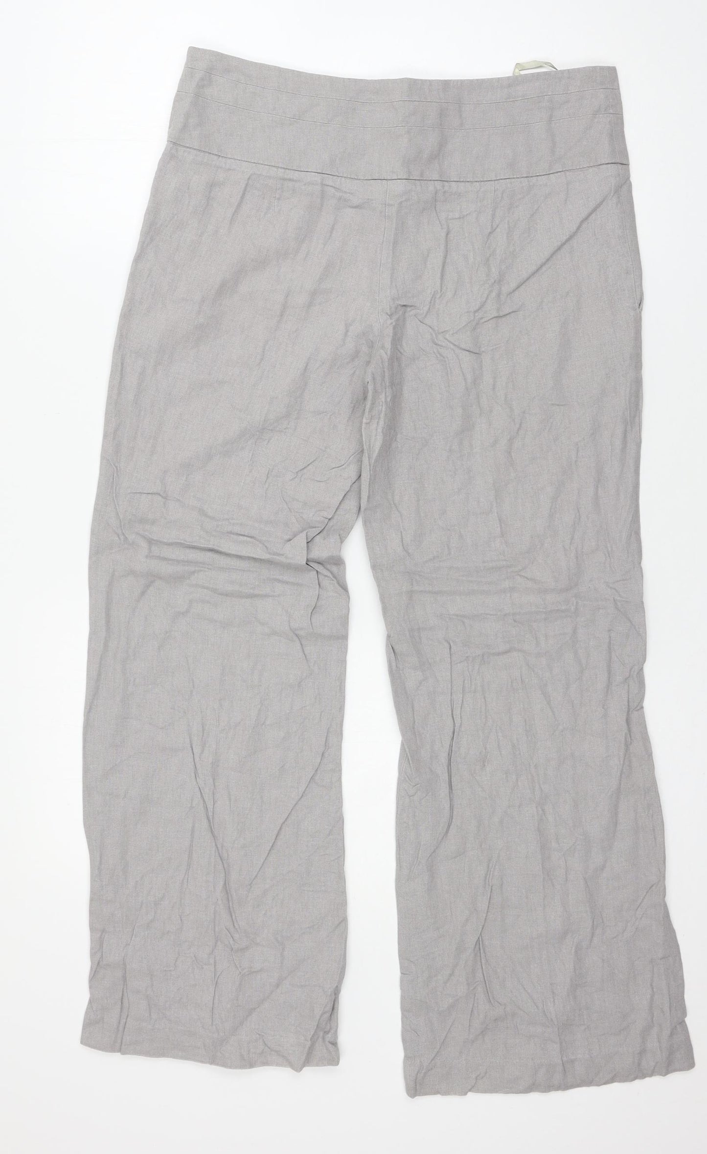 New Look Womens Grey   Trousers  Size 12 L27 in