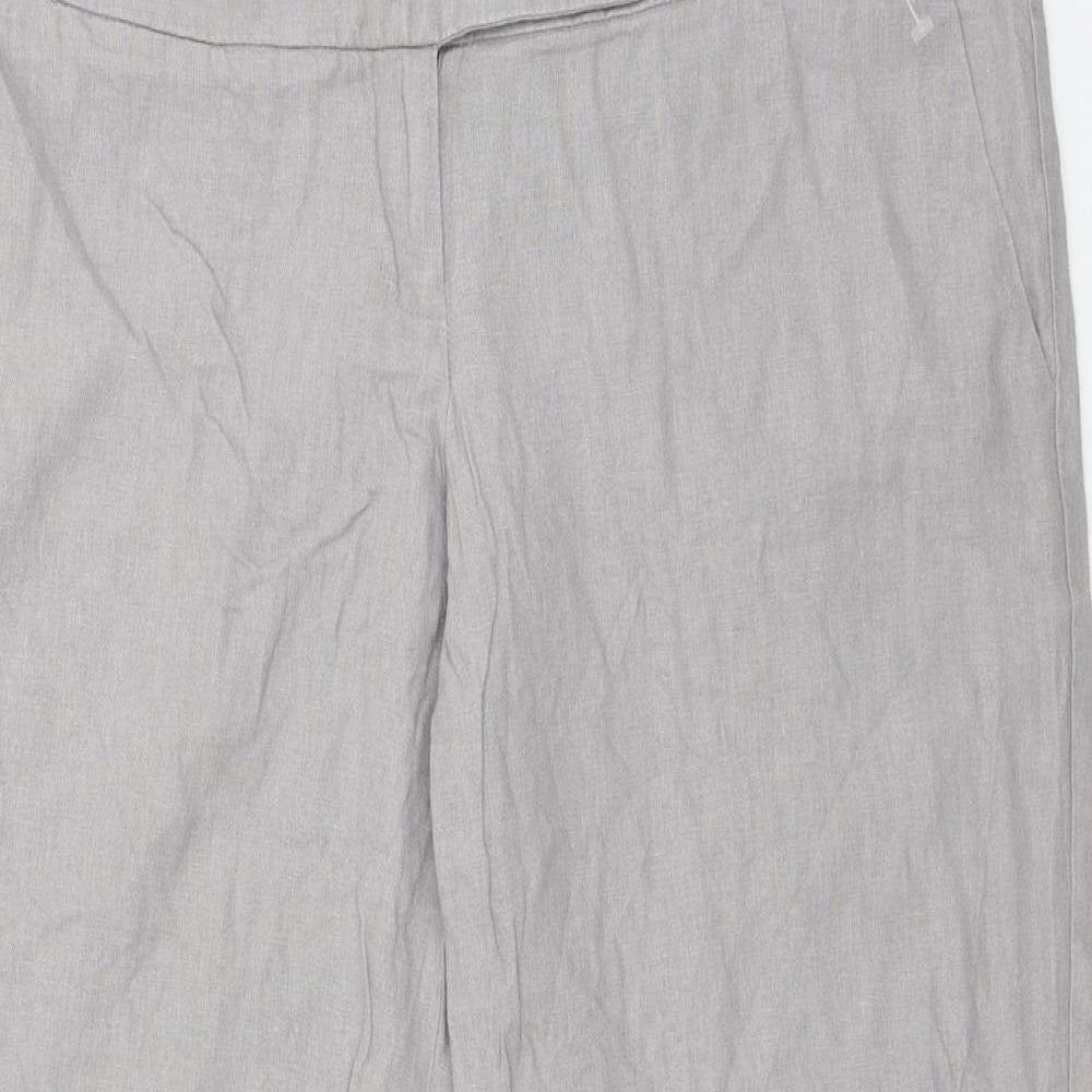 New Look Womens Grey   Trousers  Size 12 L27 in
