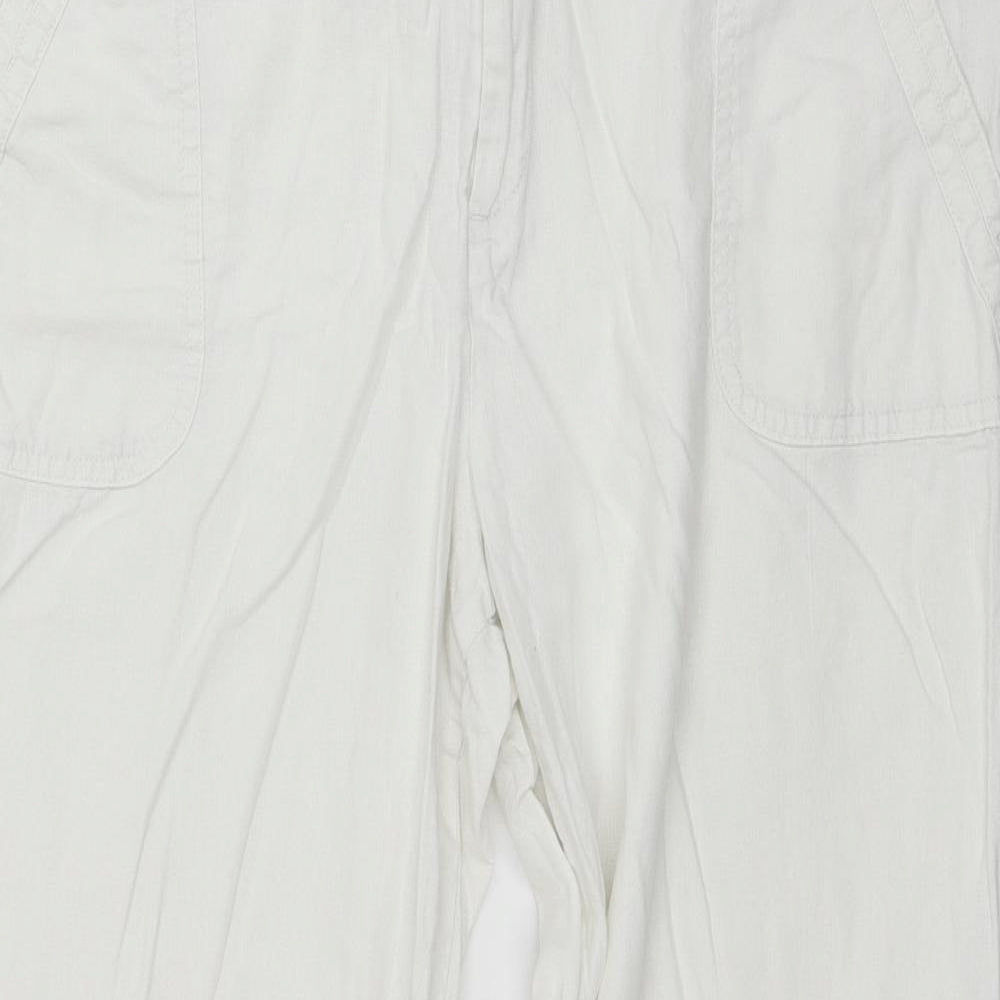 F&F Womens White   Trousers  Size 18 L29 in