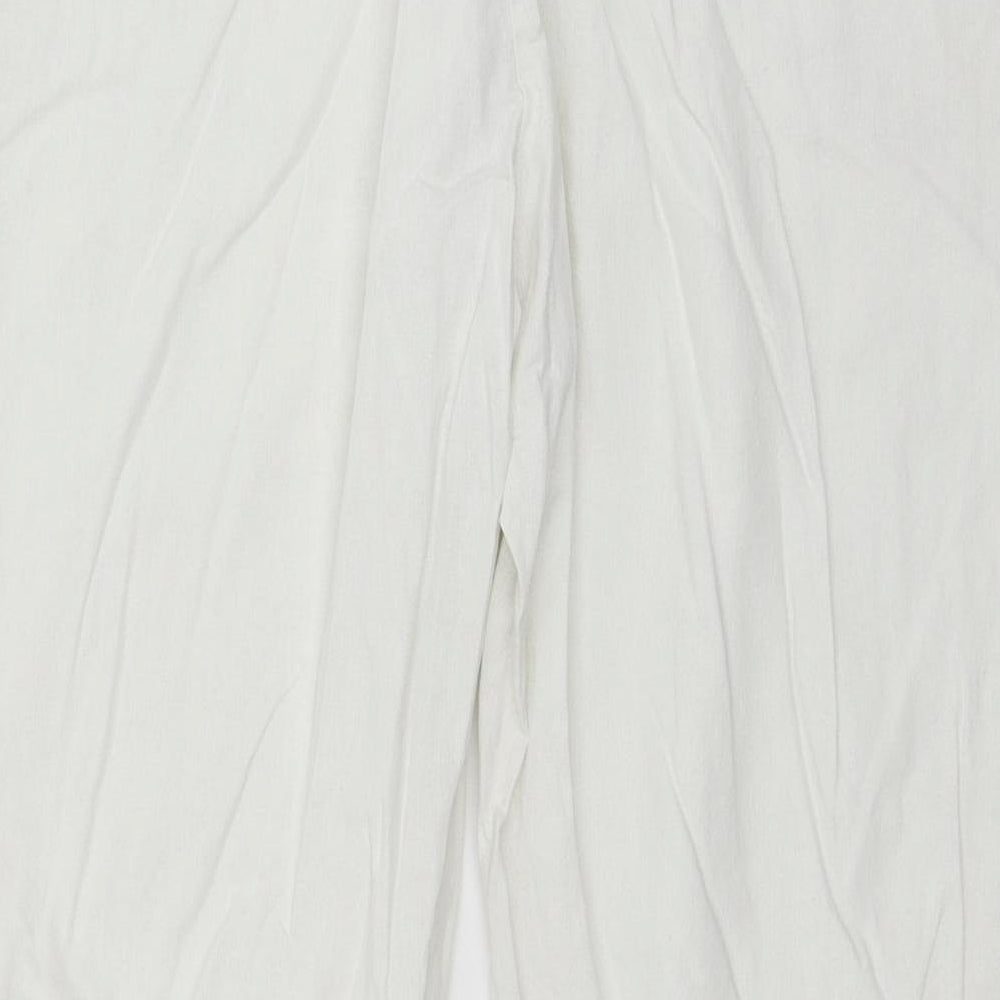 F&F Womens White   Trousers  Size 18 L29 in