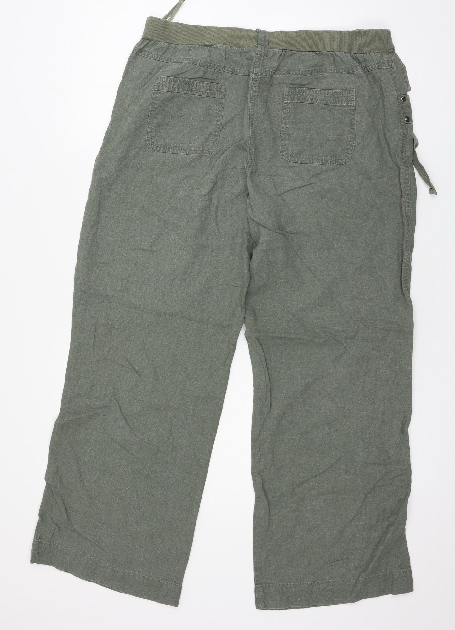 BHS Womens Green   Trousers  Size 14 L27 in