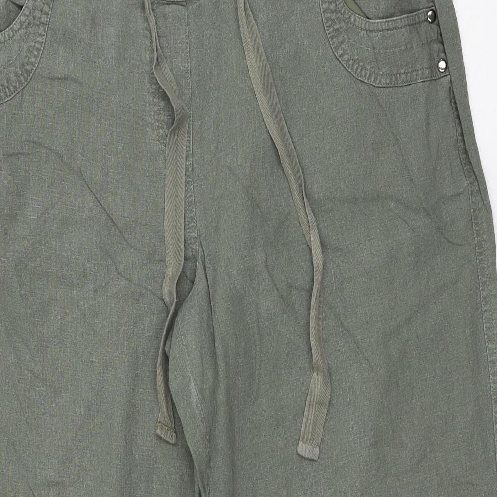 BHS Womens Green   Trousers  Size 14 L27 in