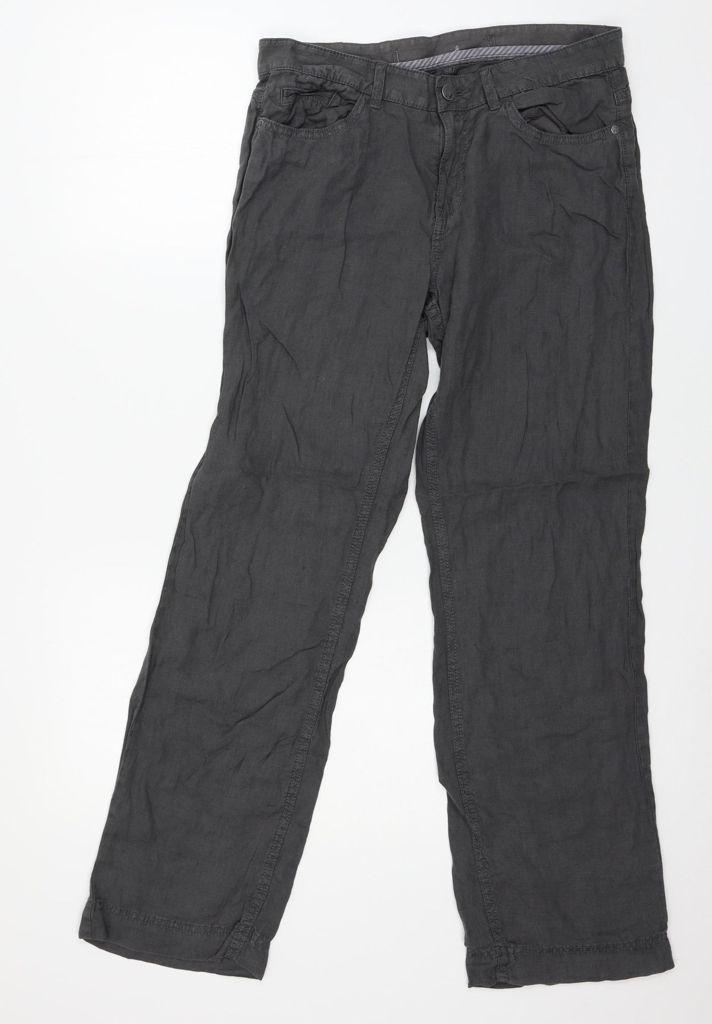 Preworn Womens Grey   Trousers  Size 10 L29 in
