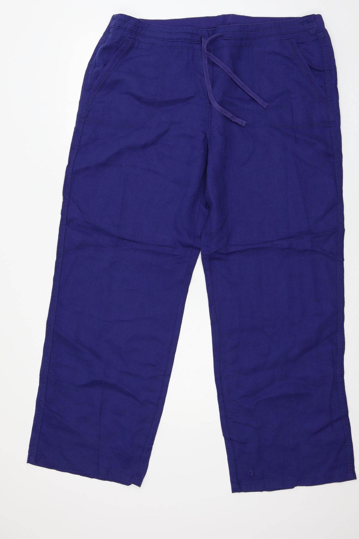 Marks and Spencer Womens Blue   Trousers  Size 20 L30 in