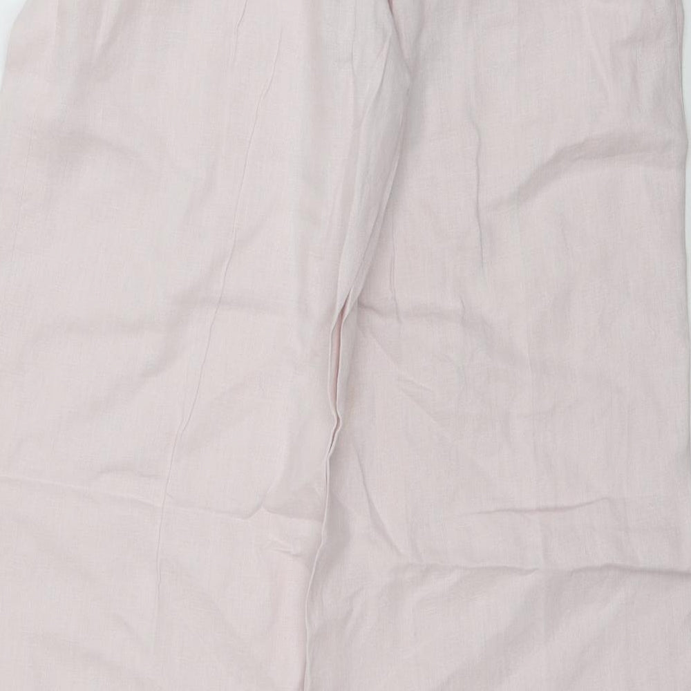 H&M Womens Pink   Trousers  Size 12 L30 in