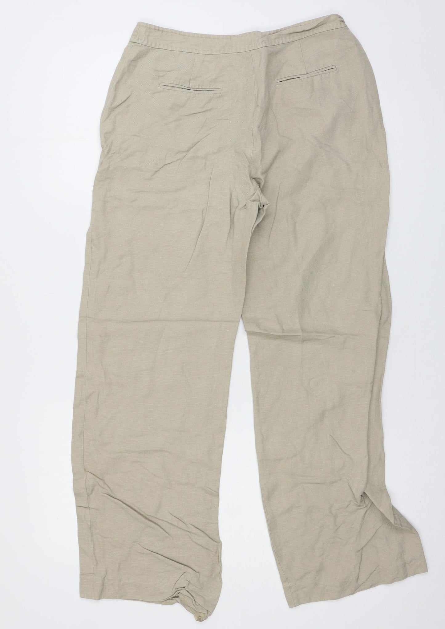 Jaeger Womens Beige   Trousers  Size 10 L27 in