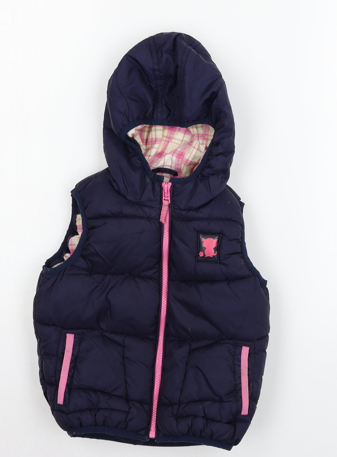 NEXT Girls Blue   Gilet Jacket Size 2-3 Years