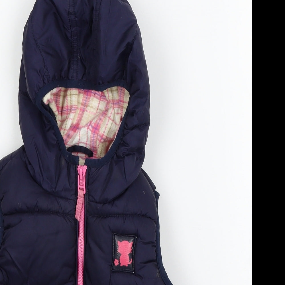 NEXT Girls Blue   Gilet Jacket Size 2-3 Years