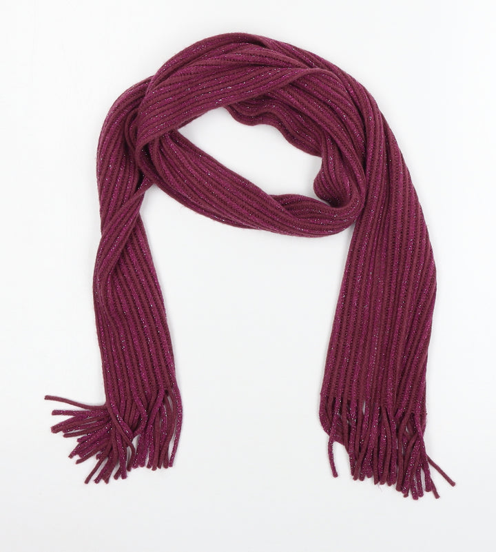 M&Co Womens Pink Knit Scarf