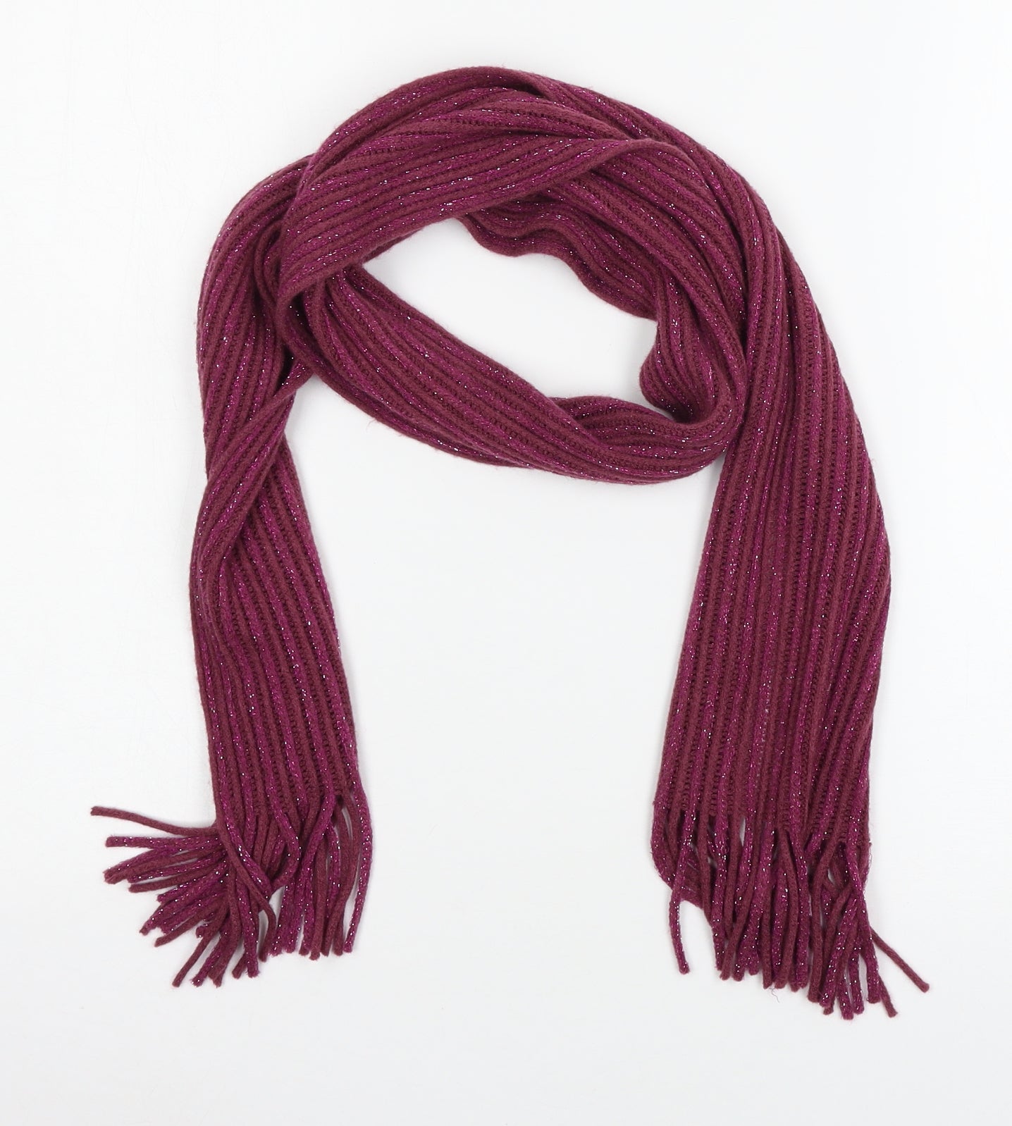 M&Co Womens Pink  Knit  Scarf