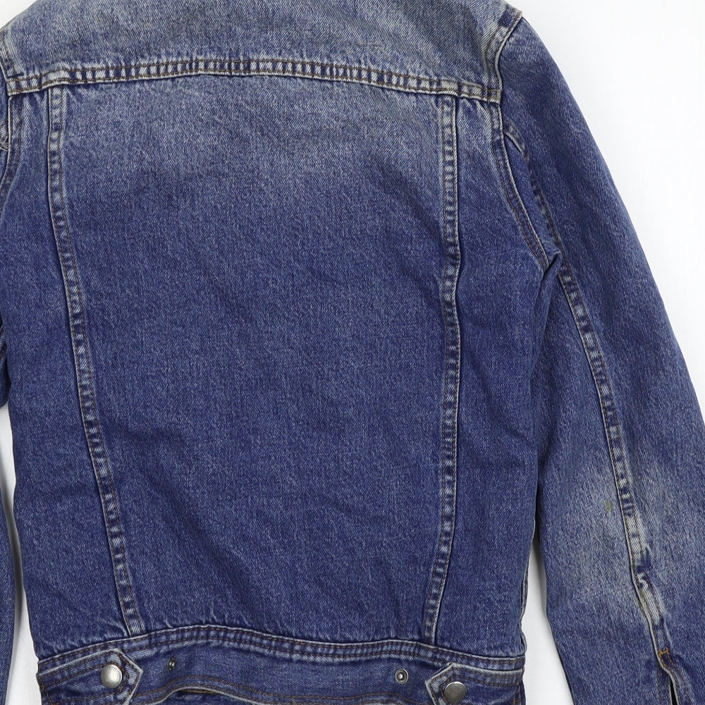 Topman Mens Blue  Denim Jacket  Size XS