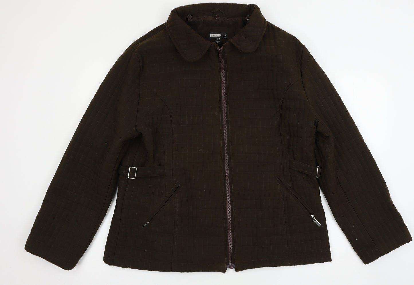 Just J Womens Brown   Jacket  Size 20