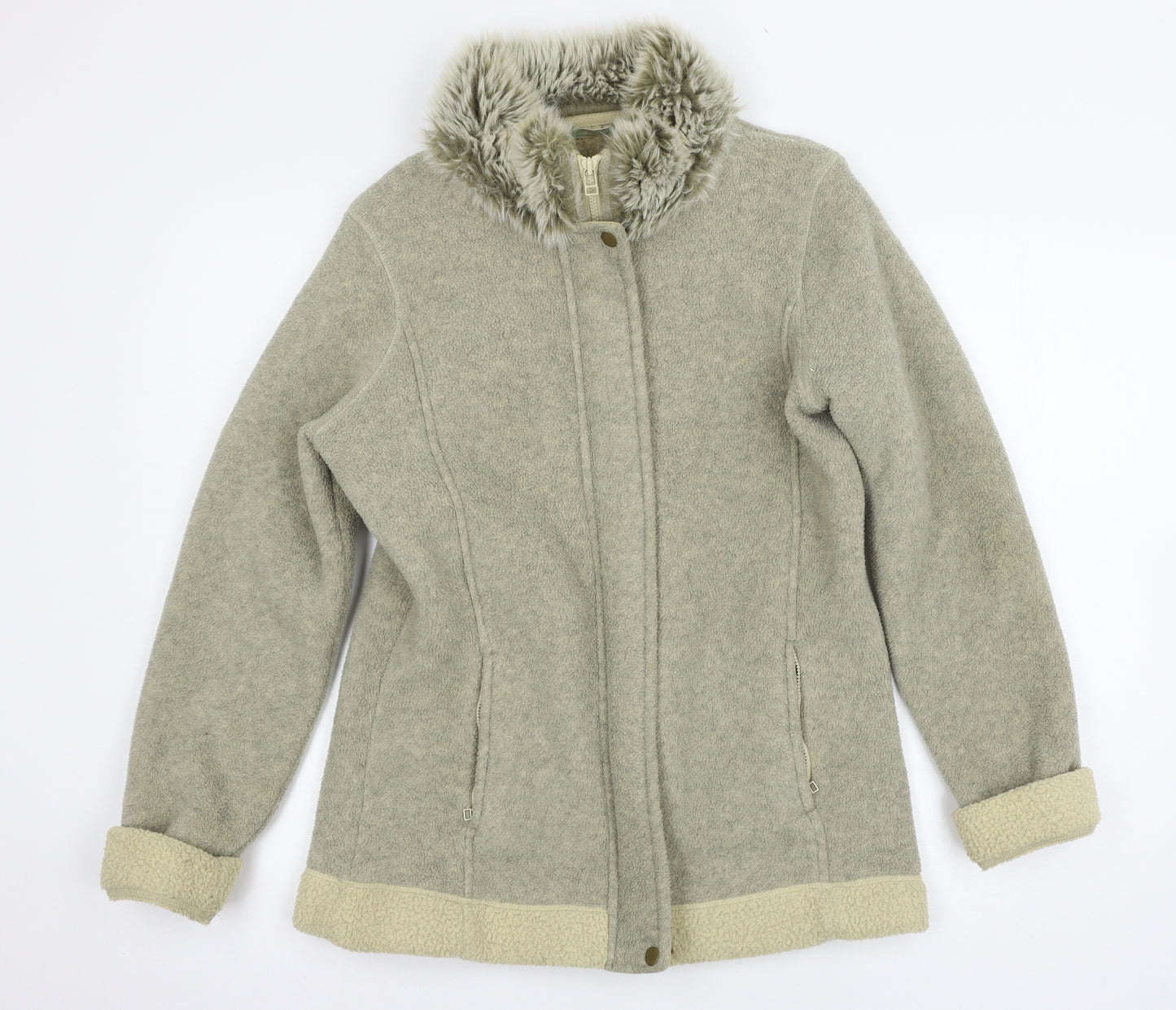 Marks and Spencer Womens Green  Fleece Jacket  Size 16