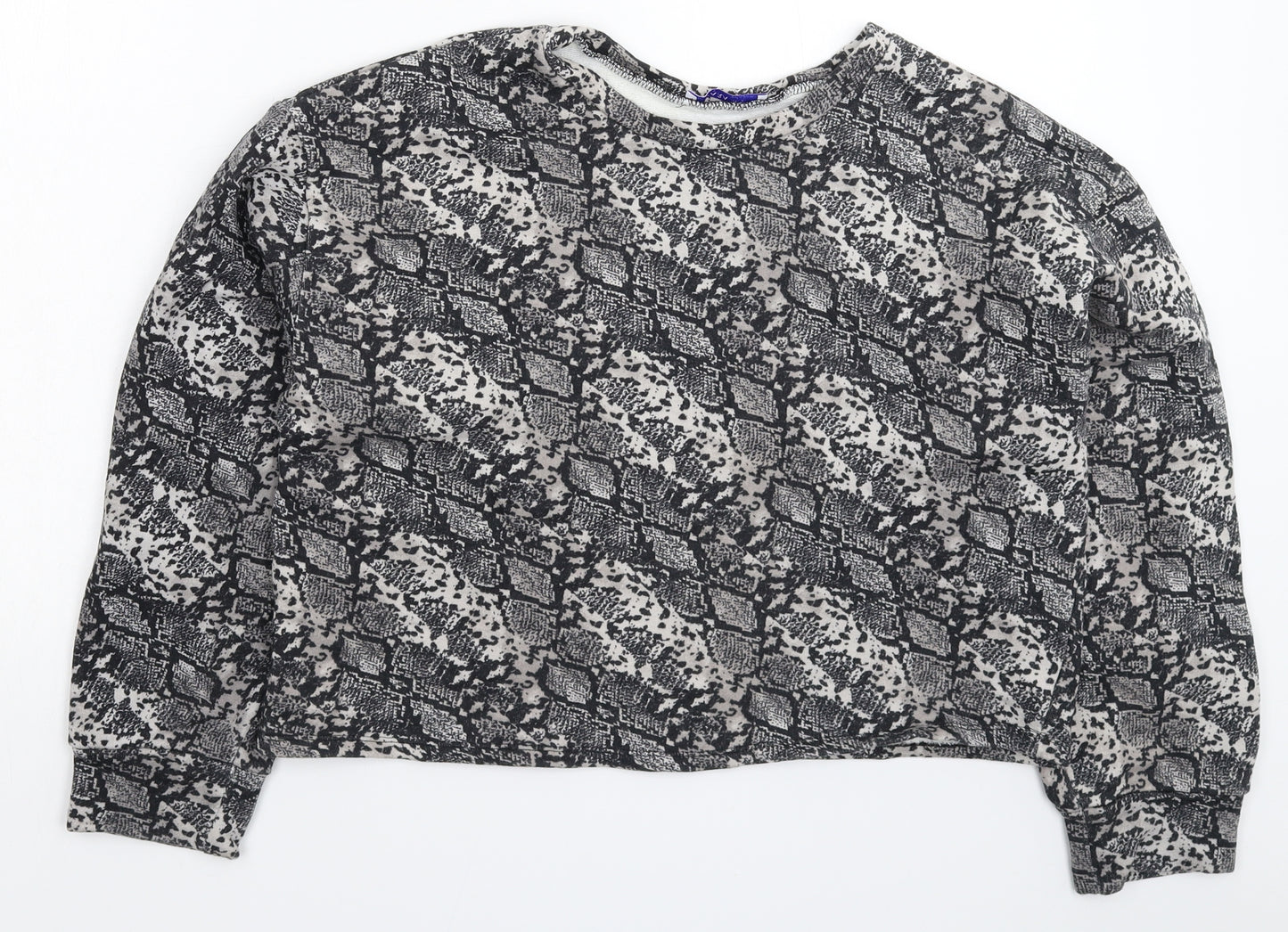 Zara Womens Multicoloured Animal Print  Pullover Sweatshirt Size M