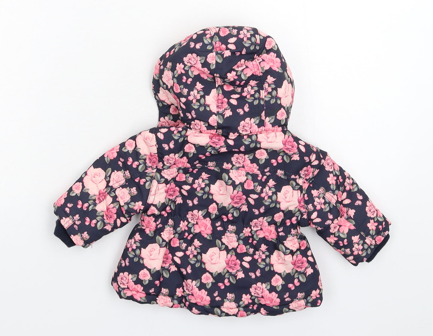 Primark Girls Blue Floral  Jacket  Size 0-3 Months