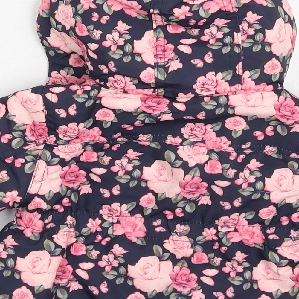 Primark Girls Blue Floral  Jacket  Size 0-3 Months