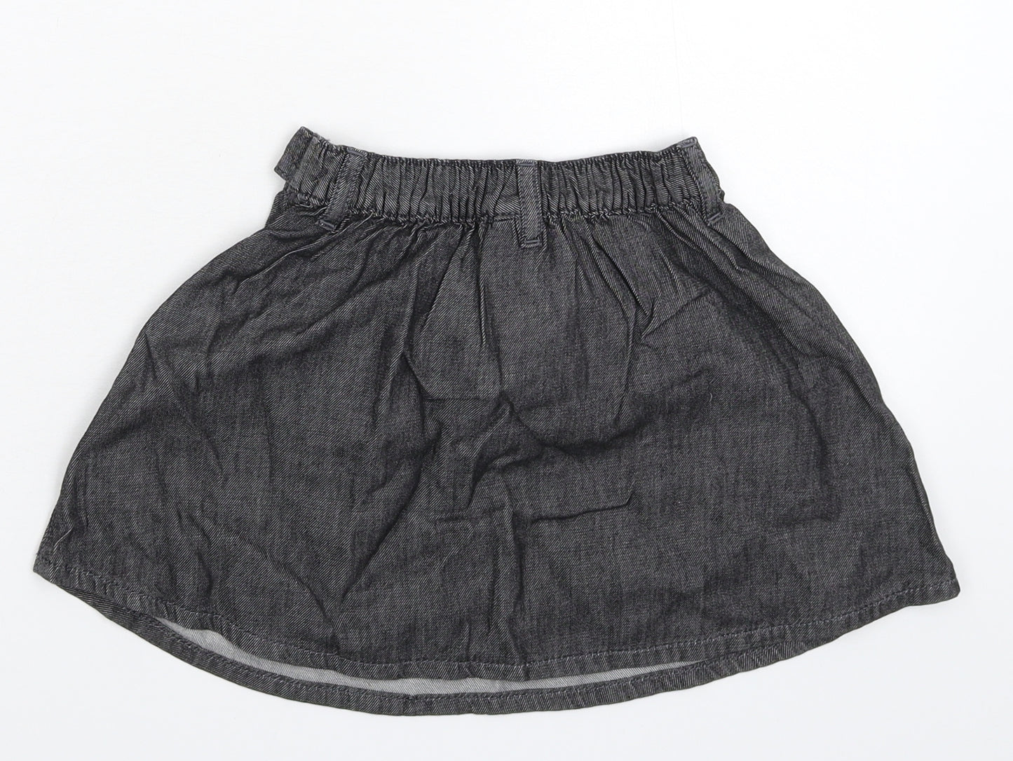 NEXT Girls Grey  Denim Flare Skirt Size 2-3 Years
