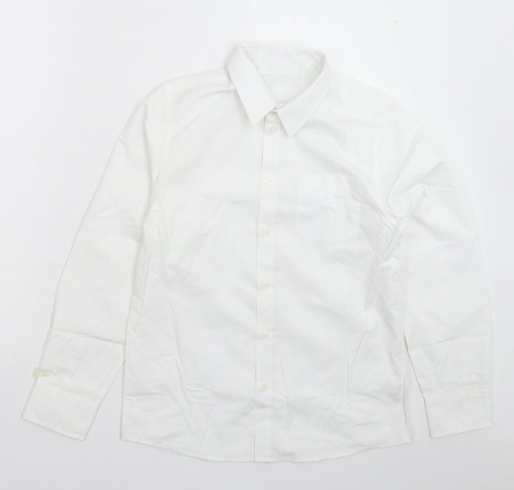 TU Boys White   Basic Button-Up Size 13 Years