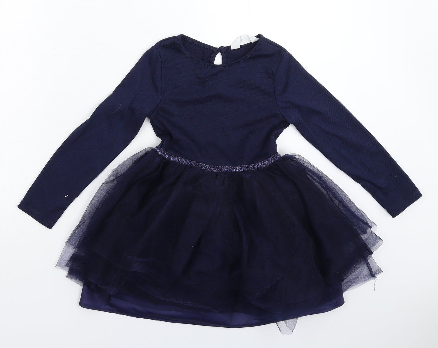 H&M Girls Blue   Tutu Dress  Size 5-6 Years