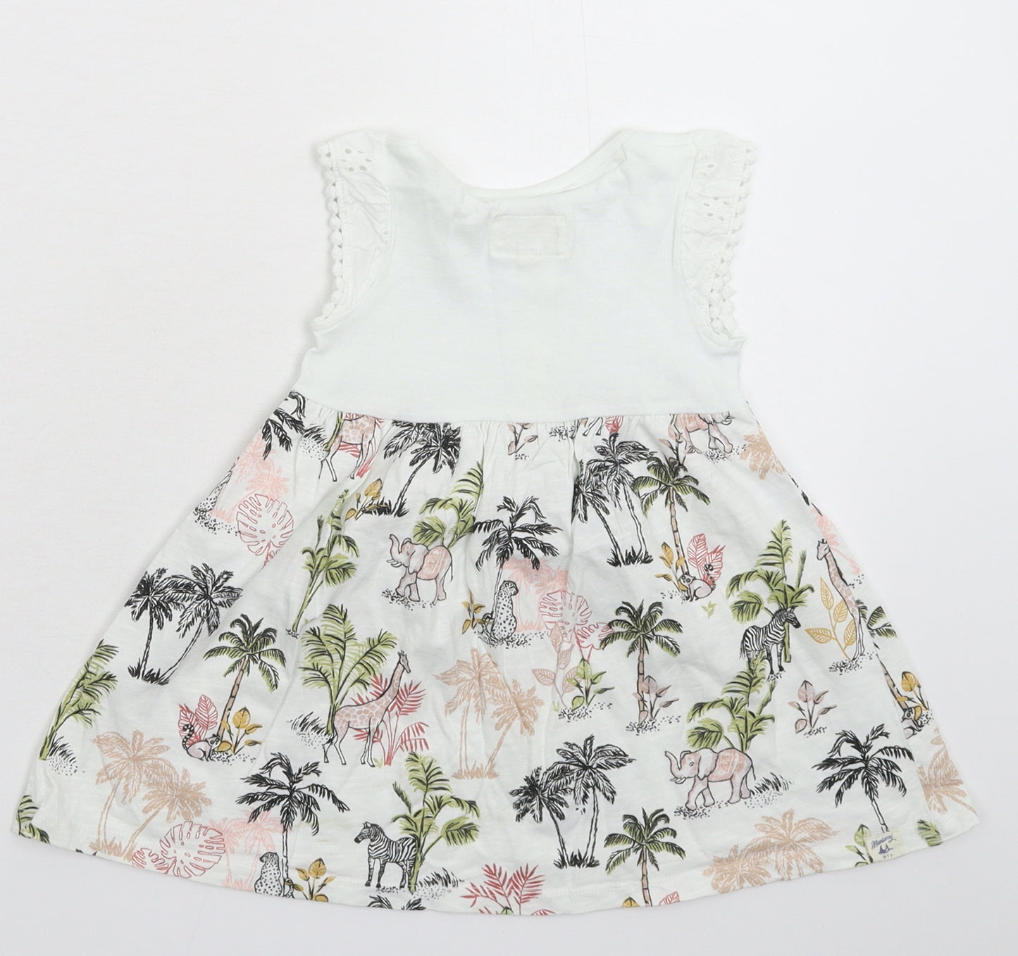 MANTARAY PRODUCTS Girls White   Fit & Flare  Size 12-18 Months