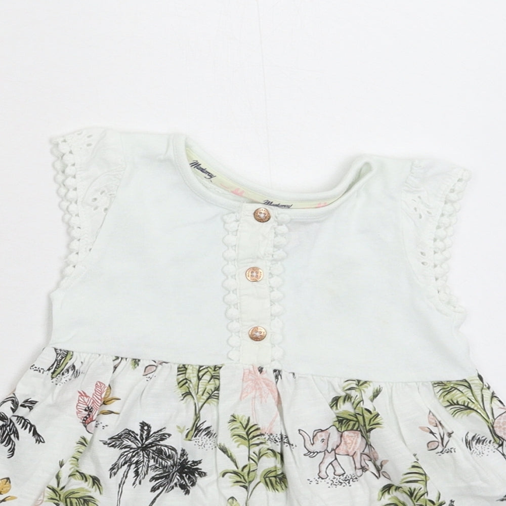 MANTARAY PRODUCTS Girls White   Fit & Flare  Size 12-18 Months
