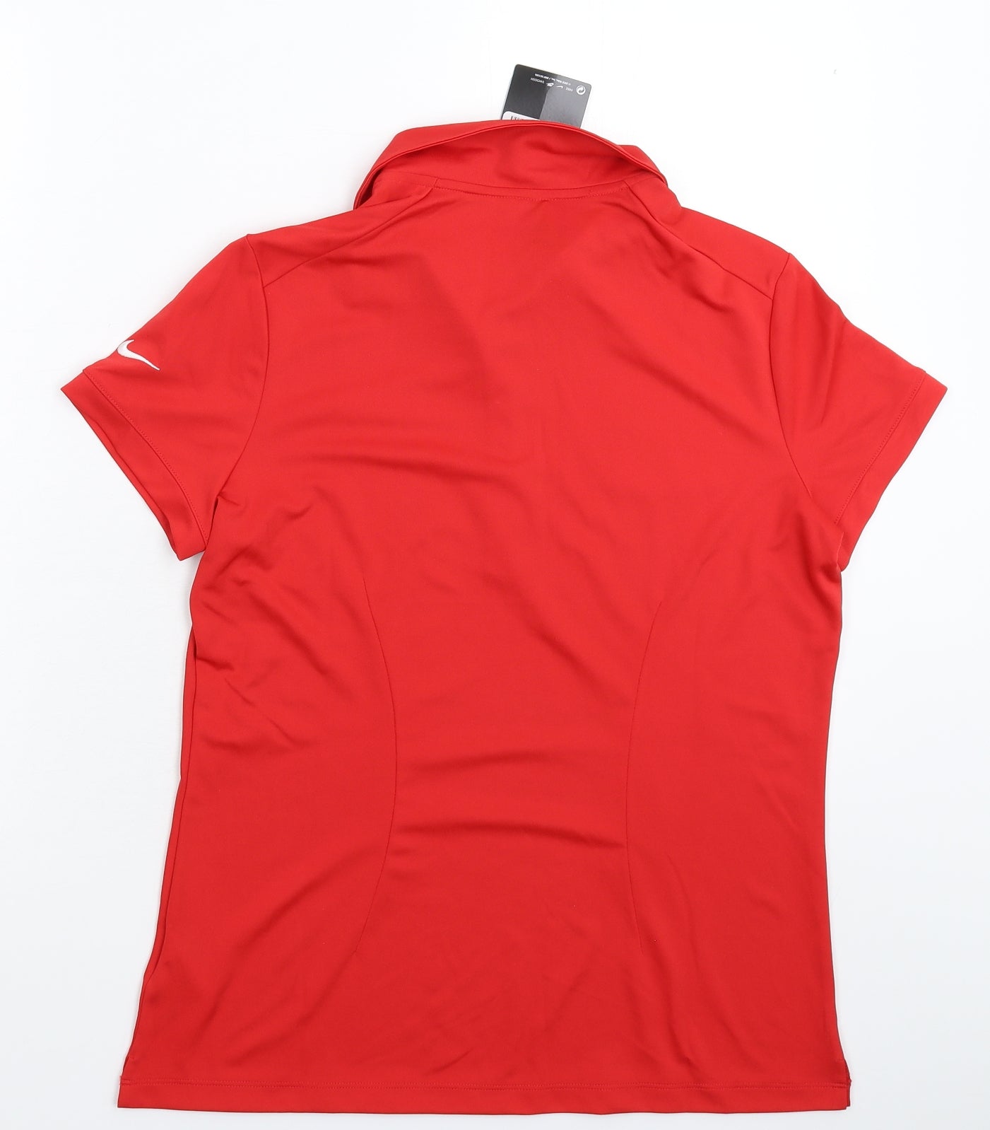Nike Womens Red   Jersey Polo Size L