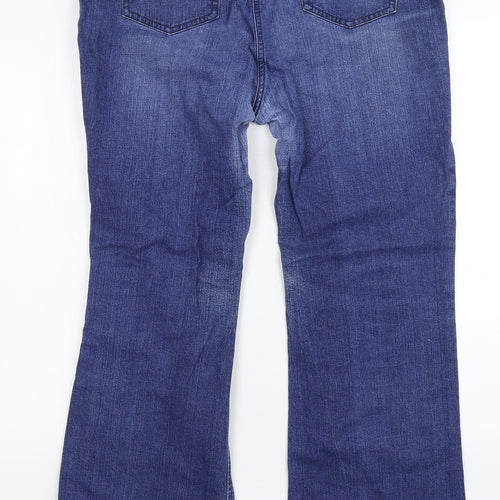 Marks and Spencer Womens Blue  Denim Bootcut Jeans Size 36 in L28 in