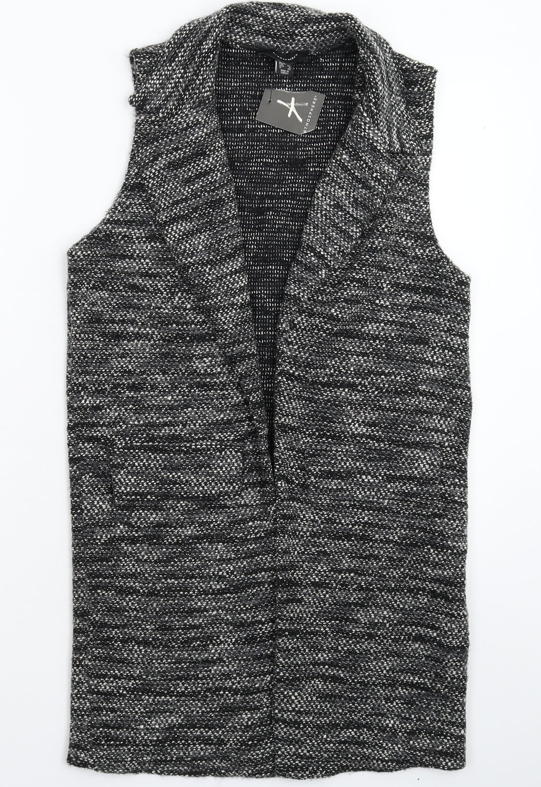 Atmosphere Womens Grey  Knit Vest Jumper Size 12