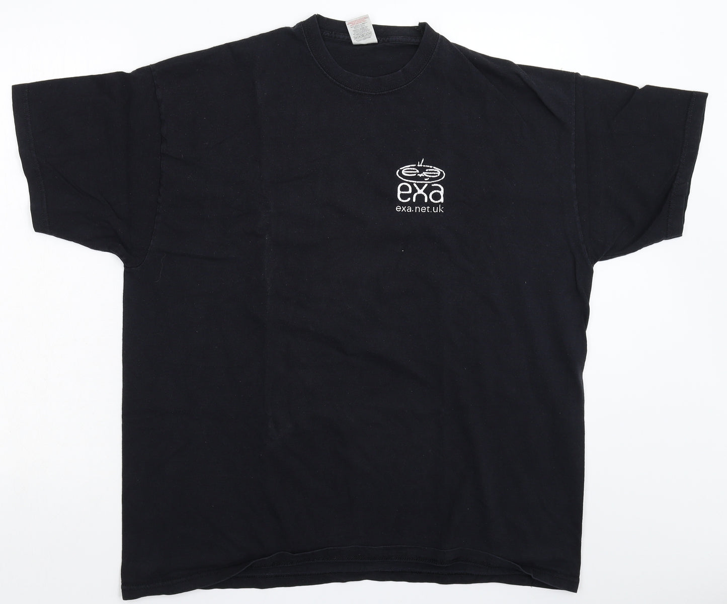 Fruit of the Loom Mens Black    T-Shirt Size 2XL
