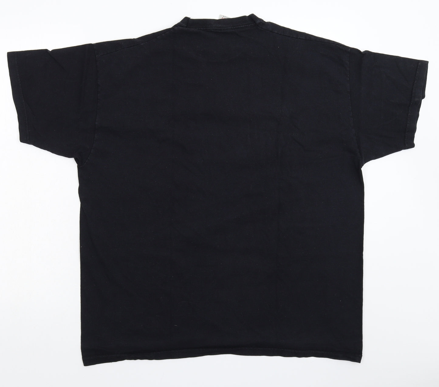 Fruit of the Loom Mens Black    T-Shirt Size 2XL