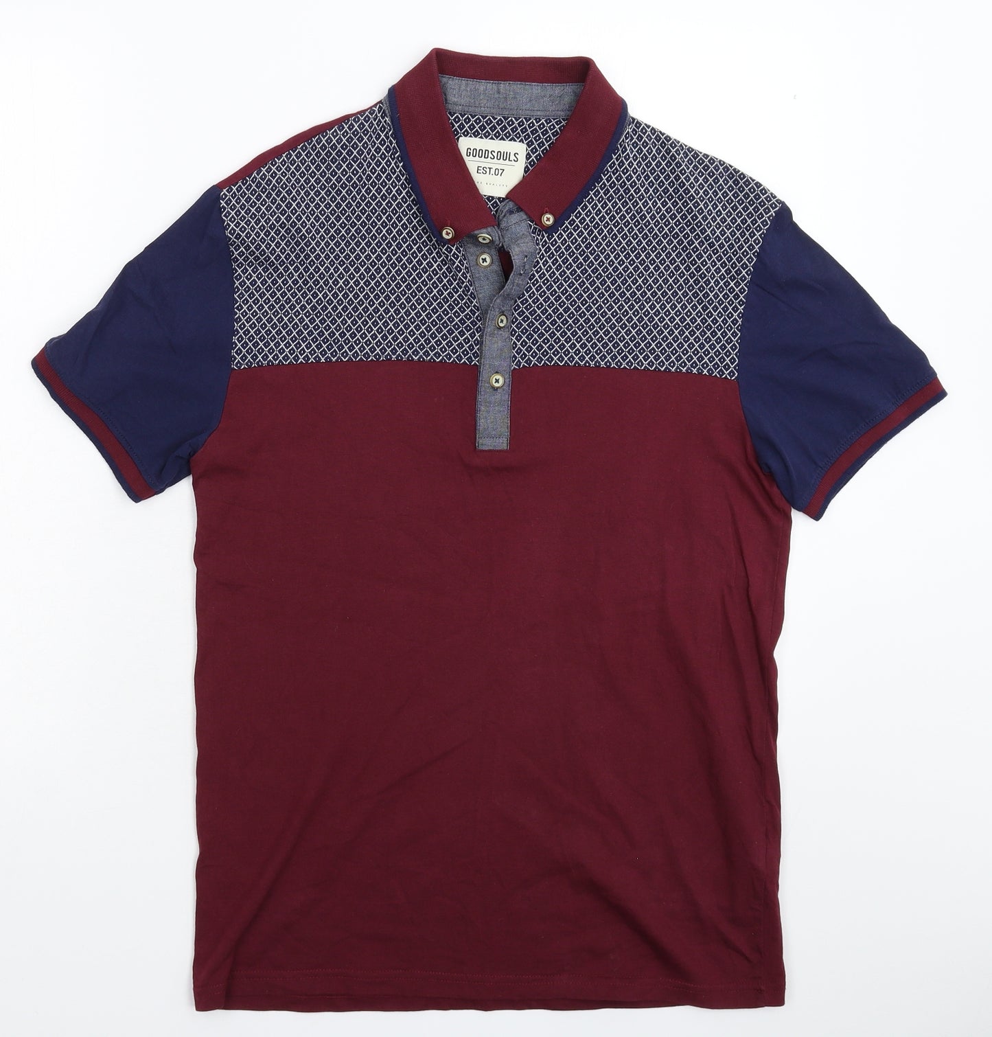 Goodsouls Mens Multicoloured    Polo Size M