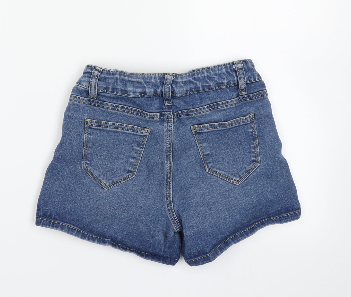 Board Angels Girls Blue  Denim Mom Shorts Size 9-10 Years