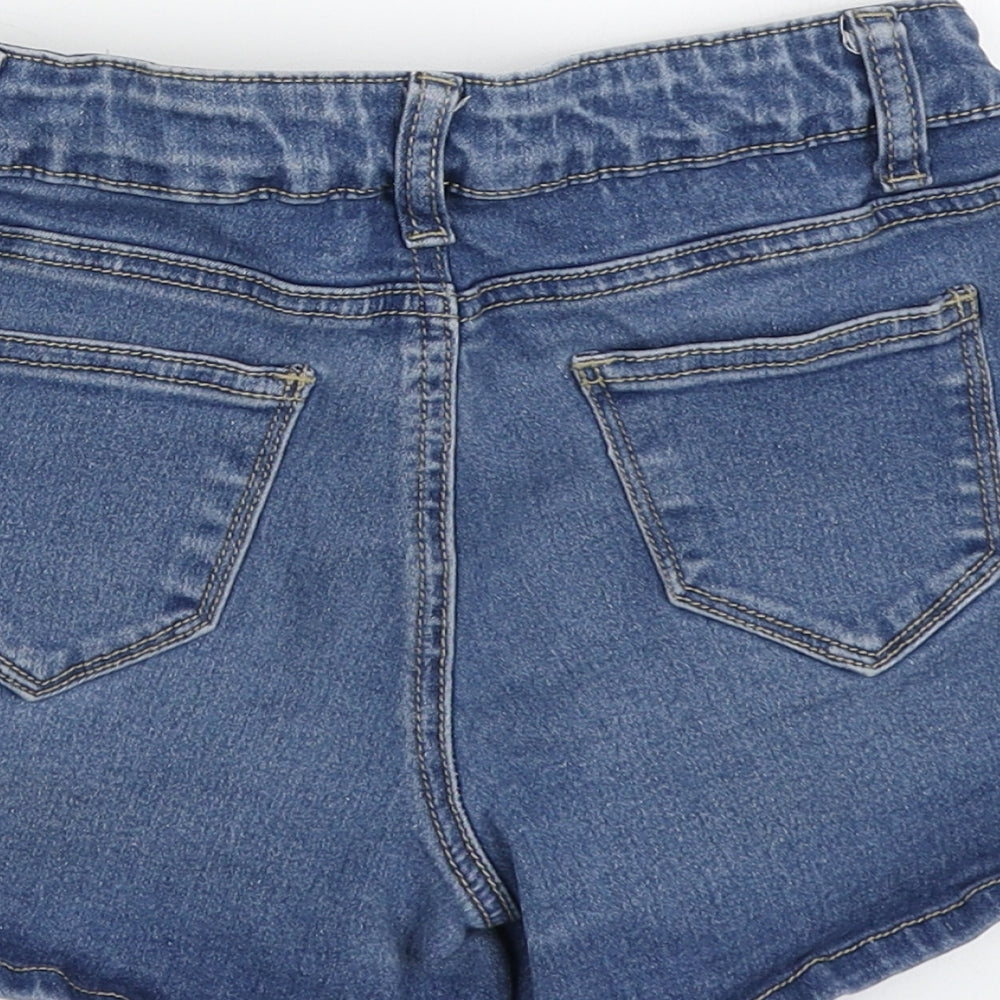 Board Angels Girls Blue  Denim Mom Shorts Size 9-10 Years