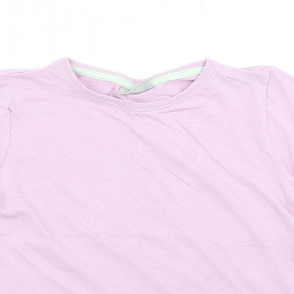 Matalan Girls Purple   Basic T-Shirt Size 9 Years