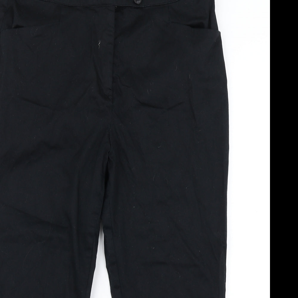 TU Womens Black   Pedal Pusher Trousers Size 14 L20 in