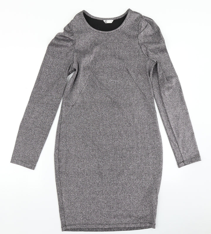C Womens Silver   Bodycon  Size S