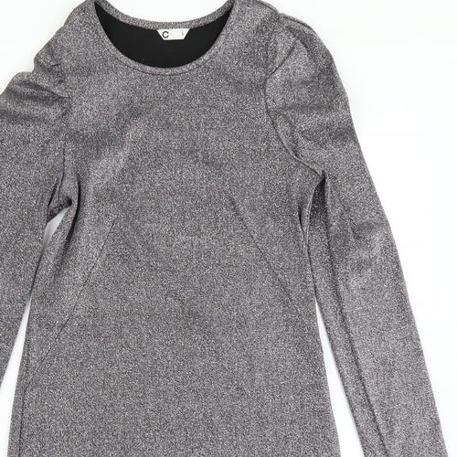 C Womens Silver   Bodycon  Size S