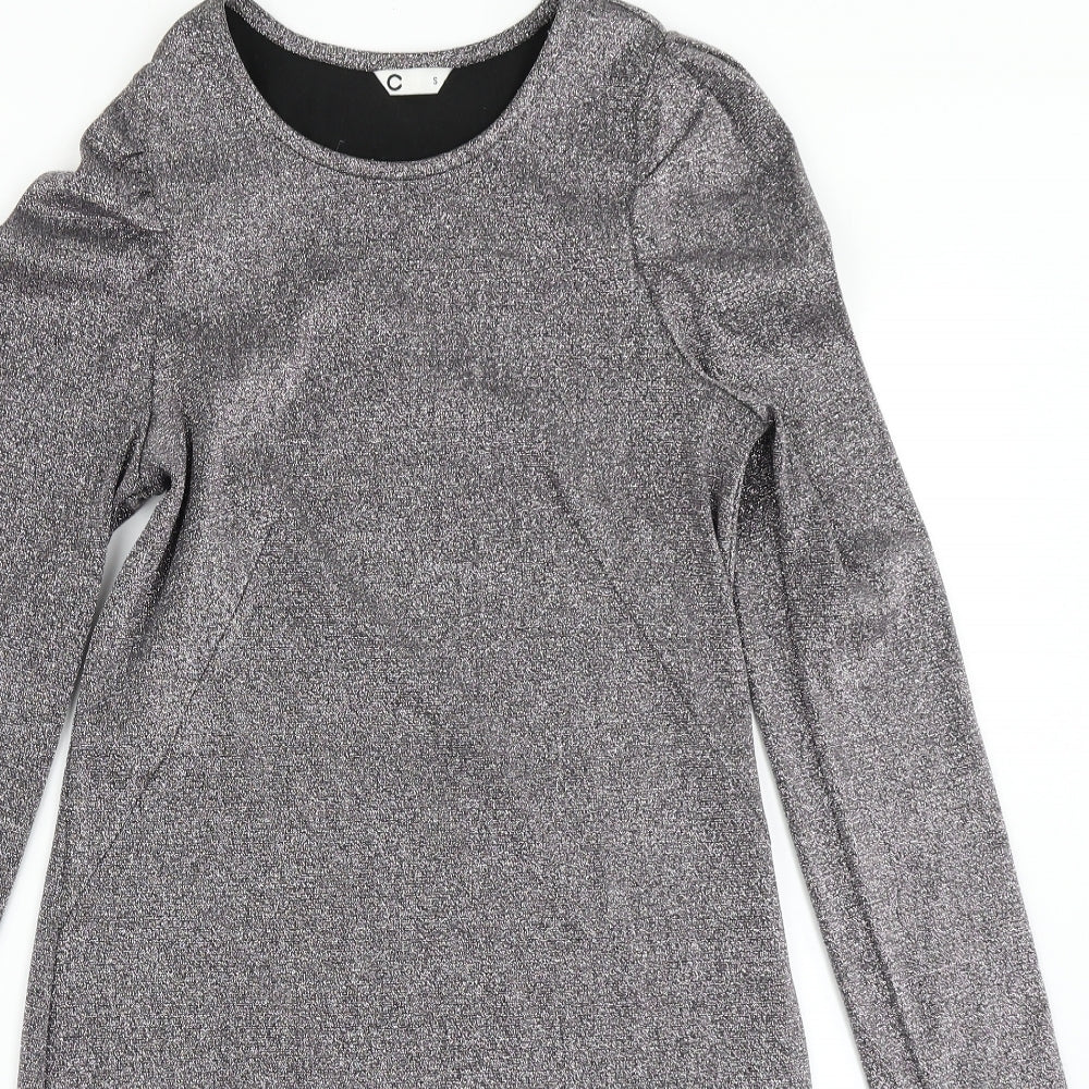 C Womens Silver   Bodycon  Size S